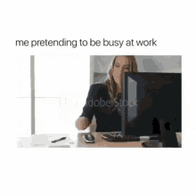Me Pretending To Be Busy At Work GIF - Me Pretending To Be Busy At Work Working GIFs