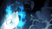 transformation demon blue anime