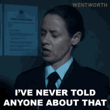 Ive Never Told Anyone About That Vera Bennett GIF - Ive Never Told Anyone About That Vera Bennett Wentworth GIFs