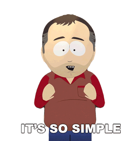 Its So Simple Stan Marsh Sticker - Its So Simple Stan Marsh South Park Stickers