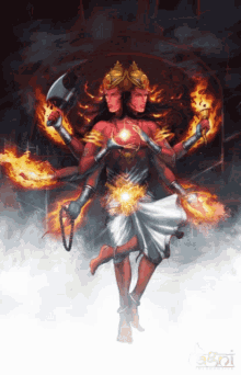 Agni Hindu Deity Of Fire GIF - Agni Hindu Deity Of Fire Wicca GIFs
