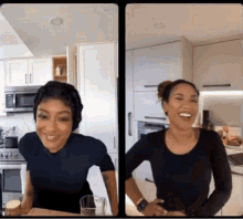Laughing Javicia Leslie GIF - Laughing Javicia Leslie Candice Patton GIFs