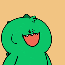 a cartoon of a dinosaur eating tacos with the number 3 on his head