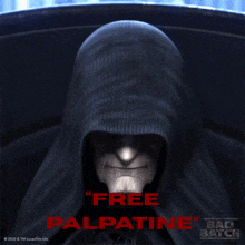 a poster for the bad batch shows emperor palpatine and says free palpatine