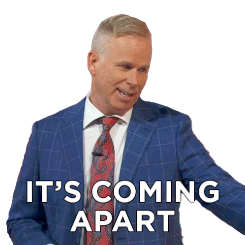 Its Coming Apart Gerry Dee Sticker - Its Coming Apart Gerry Dee Family Feud Canada Stickers