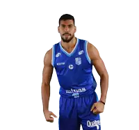 a man wearing a blue minas jersey and blue shorts