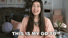 This Is My Go To Marissa Rachel GIF - This Is My Go To Marissa Rachel This Is What I Use GIFs