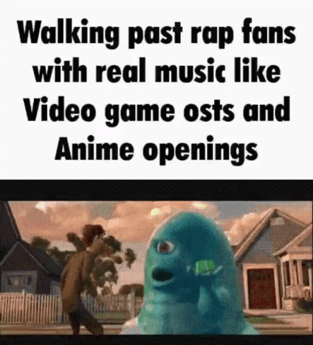 Anime theme songs hit different : r/memes