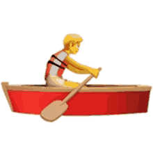 sport emojis boat paddle floating