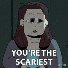 You'Re The Scariest Carol Kohl GIF - You'Re The Scariest Carol Kohl Carol & The End Of The World GIFs