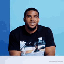 bobby wagner smiling curious eye blink shy