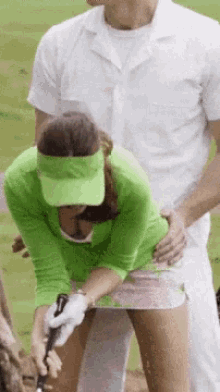 teasing golf girl
