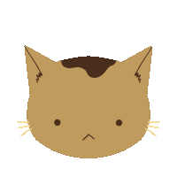 a drawing of a cat 's face with a smiley face