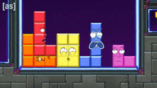 a tetris game with rick and morty characters