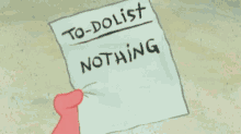 Patrick To Do List GIF - Patrick To Do List Nothing GIFs