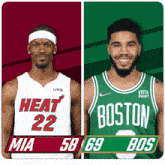 Miami Heat (58) Vs. Boston Celtics (69) Third-fourth Period Break GIF - Nba Basketball Nba 2021 GIFs