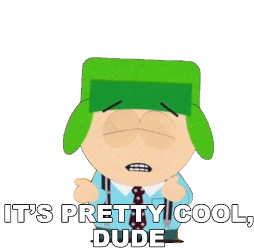 Its Pretty Cool Dude Kyle Broflovski Sticker - Its Pretty Cool Dude Kyle Broflovski South Park Stickers
