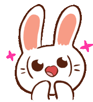 Rabbit Bunny Sticker - Rabbit Bunny Catscafe Stickers