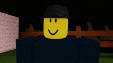 a cartoon character is holding a gun in front of a green building with the username meussuspect1523