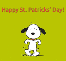 Snoopy Dance St Patricks Day GIF - Snoopy Dance St Patricks Day GIFs