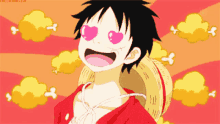 Luffy Love GIF - Luffy Love Hearts GIFs