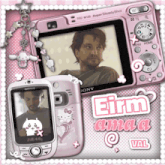 a pink sony camera with a hello kitty phone on it