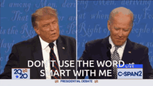 donald trump and joe biden are having a presidential debate on c-span 2