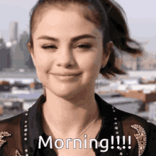Morning Happy Thankgiving GIF - Morning Happy Thankgiving Selena Gomez GIFs