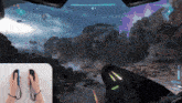 a person is playing a video game with the number 91 on the bottom right