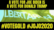Jo Jorgensen Jo Jo2020 GIF - Jo Jorgensen Jo Jo2020 Vote Gold GIFs