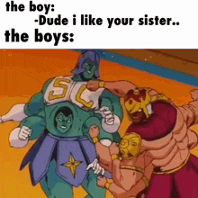 a cartoon of a man with the number 5 on his chest