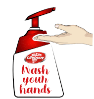 Lifebuoy Hand Washing Sticker - Lifebuoy Hand Washing Hand Wash Stickers
