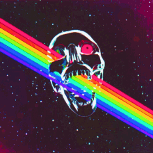 Rainbow Skull GIF - Rainbow Skull GIFs