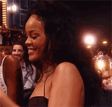 Rihanna Smile GIF - Rihanna Smile Laugh GIFs