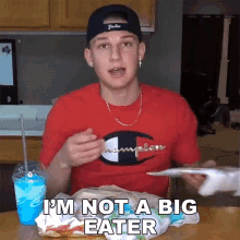 Im Not A Big Eater Conner Bobay GIF - Im Not A Big Eater Conner Bobay I Dont Eat Much GIFs