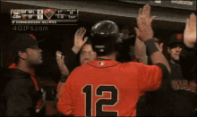 Sometimes You Gotta Be Your Own Biggest Fan GIF - Baseball Highfive Leaveyahanging GIFs