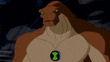 a cartoon drawing of a green and black circle with a cross in the middle