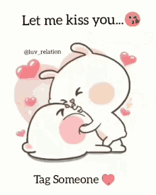 kiss kisses love i love you let me kiss you