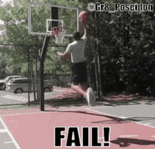 gr8poseidon dunk fail slam dunk basketball