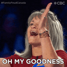 Oh My Goodness Mary GIF - Oh My Goodness Mary Family Feud Canada GIFs