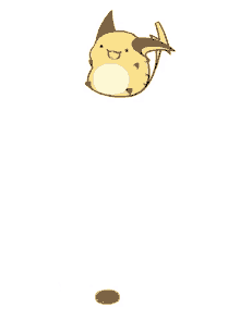 楽しい　たのしい　可愛い　かわいい　ポケモン　ライチュウ GIF - Pokemon Raichu Jump GIFs