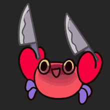 Knife Crabby Crab GIF - Knife Crabby Crab Pikaole GIFs