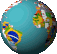 Globe Rounding Moving World Sticker - Globe Rounding Moving World Stickers