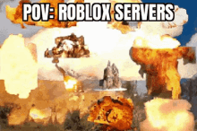 Roblox Servers Roblox GIF - Roblox Servers Roblox Explosion GIFs
