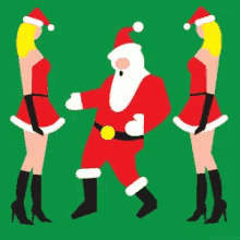 Santa Dancing GIF - Santa Dancing Trippy GIFs