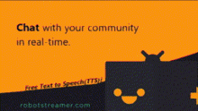 robotstreamer chat with your community in real time free text to speech create