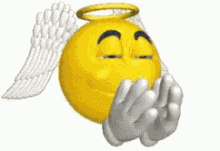 Angel Emoji GIF - Angel Emoji Pray GIFs
