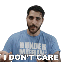 I Dont Care Rudy Ayoub Sticker - I Dont Care Rudy Ayoub Whatever Stickers