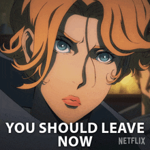 You Should Leave Now Sypha Belnades GIF - You Should Leave Now Sypha Belnades Castlevania GIFs