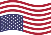 a red white and blue flag with white stars
